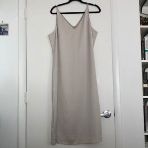 Size 16. Silver jcrew slip dress. NWOT